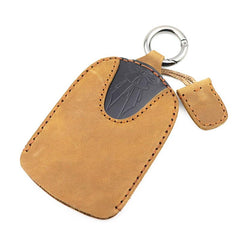 Brown Leather Draw Men and Women's Key Wallet Wine Red Key Case Car Car Key Holder For Men