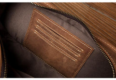 Vintage Brown Mens Leather Fanny Pack Waist Bag Leather Hip Pack Belt Bags Bumbag for Men