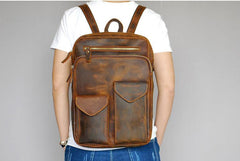 Cool Brown Leather Mens 14
