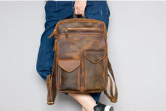 Cool Brown Leather Mens 14
