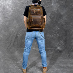 Brown Leather Men 14