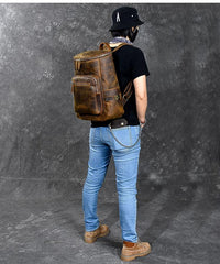 Brown Leather Men 14