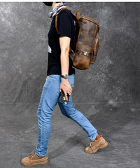 Brown Leather Men 14