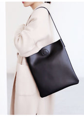 Brown Leather Womens Tote Bag Purse Shoulder Bag For Women