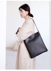 Brown Leather Womens Tote Bag Purse Shoulder Bag For Women