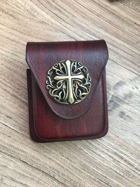 Coffee Lion Leather Classic Zippo Lighter Case Handmade Zippo Lighter Pouch with SY0158008
