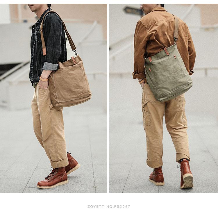 Men canvas tote bag clearance