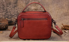 Brown Vintage Womens Leather Purse Tassel Handbag Red Shoulder Bag Crossbody Purses for Ladies