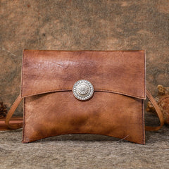 Womens Leather Envelope Shoulder Bag Large Envelope Clutch Purse for Ladies