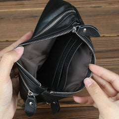 CASUAL MENS LEATHER SLIM ZIPPER CLUTCH WALLET PURSE BAG CLUTCH BAG CAR KEY CASE FOR MEN