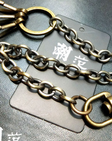 Brass Biker Wallet Chain Cool wallet Chain For Chain Wallet biker Wallet trucker Wallet - EverHandmade