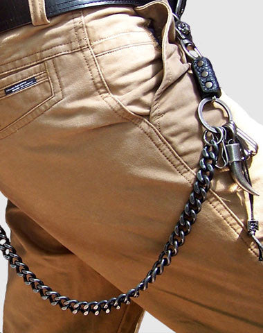 Black biker trucker xo horn hook wallet Chain for chain wallet biker wallet trucker wallet