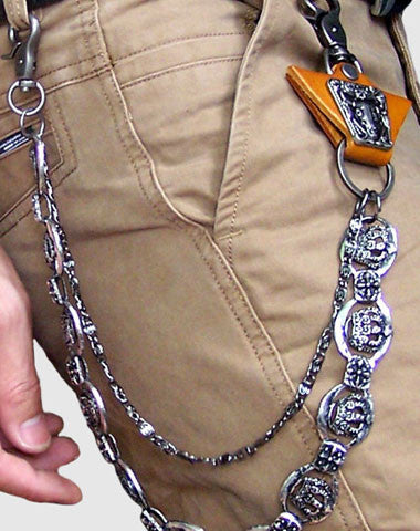 Double Wallet Chain Motorcycle Chain Biker Gift Chain 