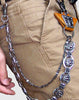 Black biker trucker crown hook wallet Chain for chain wallet biker wallet trucker wallet