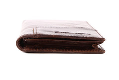 Handmade Vintage Bifold Coffee Men Leather Long wallet clutch purse For Men