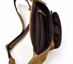 COOL LEATHER MENS FANNY PACK FOR MEN BUMBAG Vintage WAIST BAGS for Men