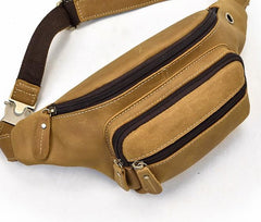 COOL LEATHER MENS FANNY PACK FOR MEN BUMBAG Vintage WAIST BAGS for Men