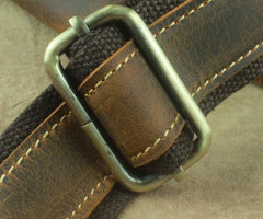 COOL Vintage Brown LEATHER MENS Small Side Bag Messenger Bag for Men