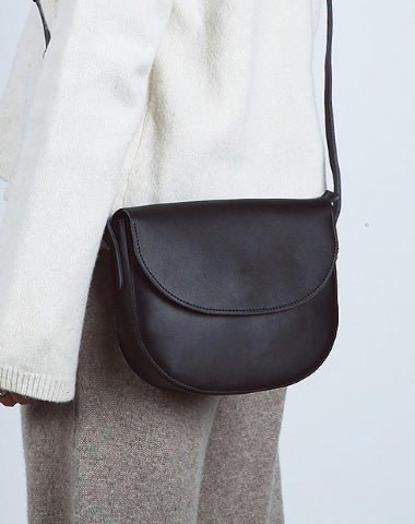 Cute Leather Women Round Crossbody Bag Shoulder Bag Purse for Women