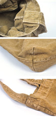 Vintage Canvas Mens Womens Yellow Denim Bag Shoulder Tote Bag Messenger Bag Blue HandBag For Men and Women
