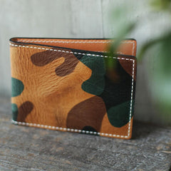 Camouflage Leather Small Driving License Wallet Purse - Annie Jewel