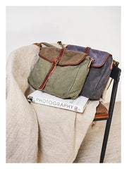 Fashion Canvas Mens Side Bag Canvas Messenger Bags Canvas Satchel Courier Bag for Men