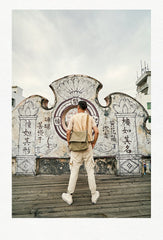 Canvas Mens 14 inches Side Bags Canvas Satchel Messenger Bags Canvas Travel Courier Bag for Men