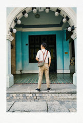 Canvas Mens Small Green Side Bag Canvas Messenger Bags Canvas Travel Courier Bag for Men