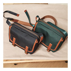 Cool Nylon Mens Small Side Bag Satchel Messenger Bag Courier Bag Postman Bag for Men