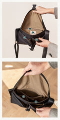 Fashion Nylon Mens Black Side Bag Courier Bag Postman Bag Nylon Messenger Bag for Men