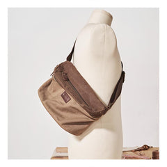 Canvas Mens Messenger Bag Canvas Side Bag Saddle Canvas Courier Bag for Men