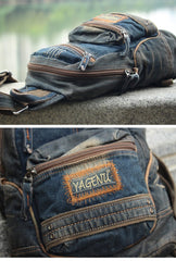 Blue Jean Mens Large Sling Bag
