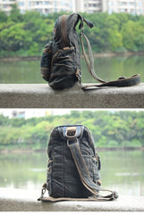 Blue Jean Mens Large Sling Bag
