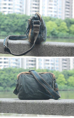Jean Vintage Blue Mens Sling Bag Chest Bags Jean One Shoulder Backpack For Men