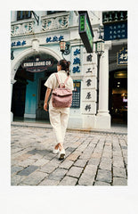 Pink Canvas Mens Womens Cube Rucksack Satchel Backpack Canvas School Backpack for Men Women