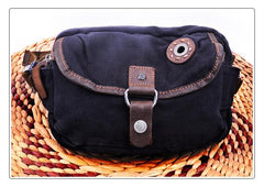Canvas Mens Chest Bag Khaki Waist Bag Black Canvas Fanny Pack Shoulder Bag For Men