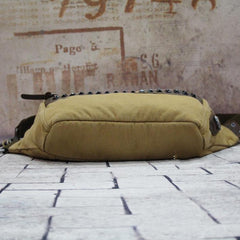 Canvas Mens Chest Bag Khaki Waist Bags Hip Bag Black Canvas Fanny Pack For Men