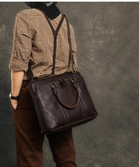Coffee Leather Mens 15