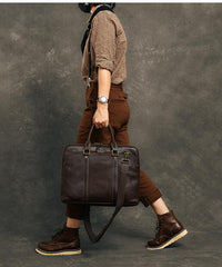 Coffee Leather Mens 15