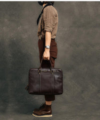 Coffee Leather Mens 15