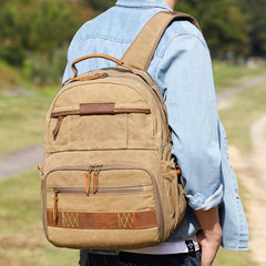 GREEN LARGE CANVAS WATERPROOF MENS CANON CAMERA BACKPACK NIKON CAMERA BAG DSLR CAMERA BAG FOR MEN