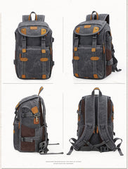 Brown CANVAS WATERPROOF MENS 15'' CANON CAMERA BACKPACK LARGE NIKON CAMERA BAG DSLR CAMERA BAG FOR MEN