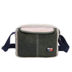 Canvas Leather Mens Womens Green Small 10'' Side Bag Blue Messenger Bag Small Shoulder Bag For Men