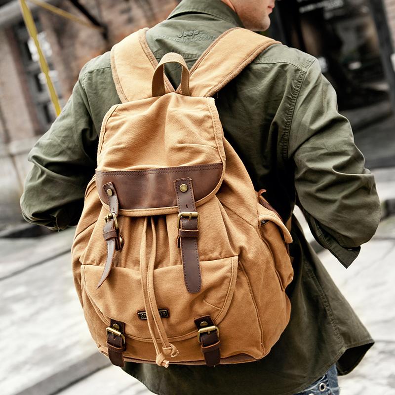 Canvas Leather Mens Women 16