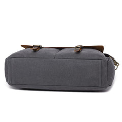 Canvas Leather Mens Womens Handbag Briefcase Bag Side Bag Travel Bag for Women