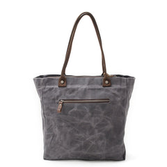 Casual Canvas Leather Black Ladies Mens Shopping Bag Tote Bag Shoulder Bag Tote Purse For Women