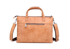 Vintage Fashion Leather Mens 13inch Briefcase Laptop Shoulder Bag Business Bag Handbag For Men