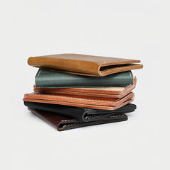 Casual Mens Black billfold Card License Wallet Brown Bifold Card Wallet Card Holder For Men