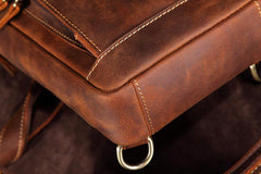Casual Leather One Shoulder Backpack Chest Bag Sling Bag Sling Crossbody Bag For Men