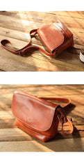 Casual Small Leather Mens Black Side Bag Brown Postman Bag Messenger Bag For Men